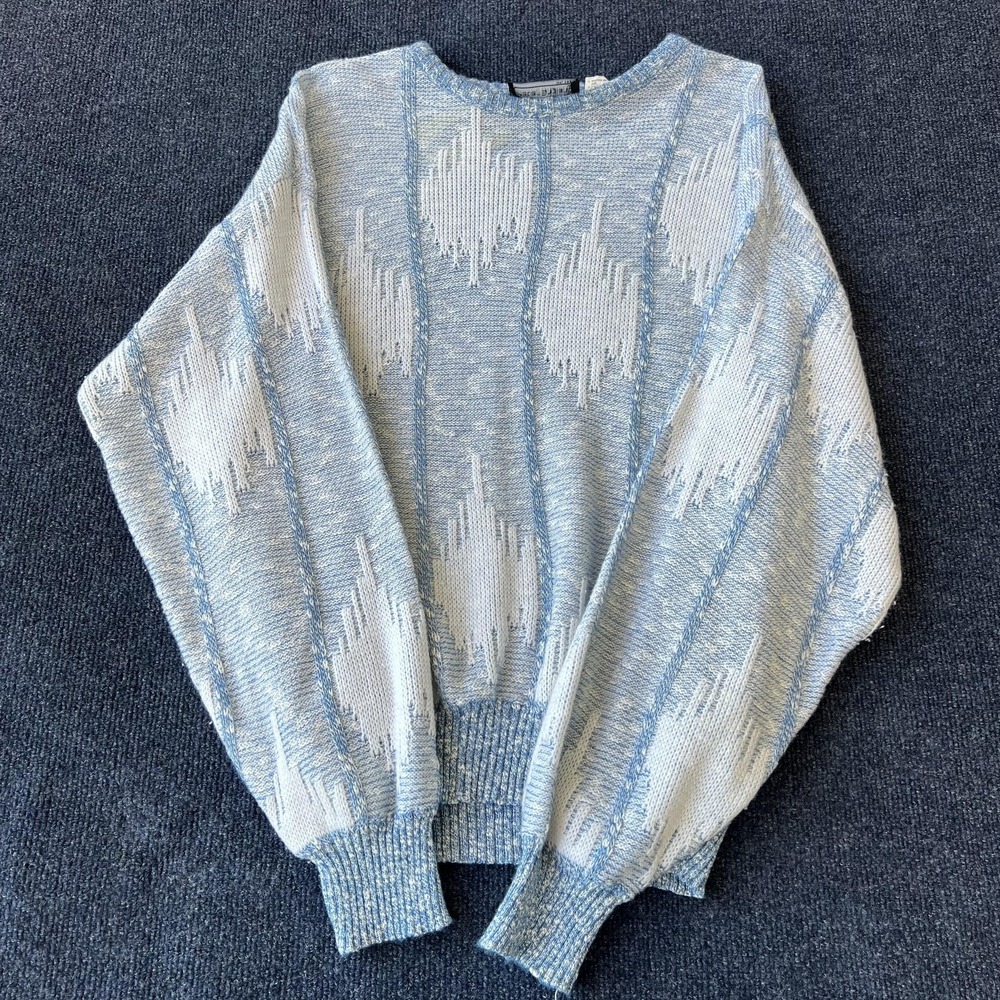 Vintage Peter England Sweater Mens Large Geometric Pullover Crewneck‎ 90s